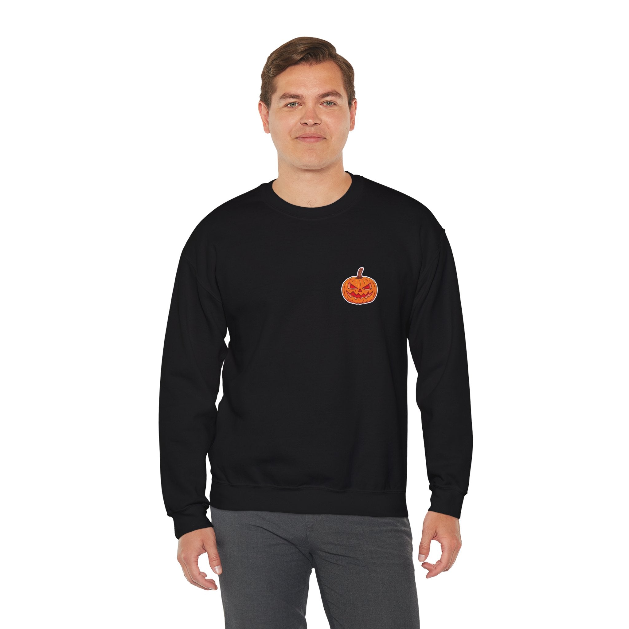 Spooky Pumpkin Unisex Heavy Blend™ Crewneck Sweatshirt
