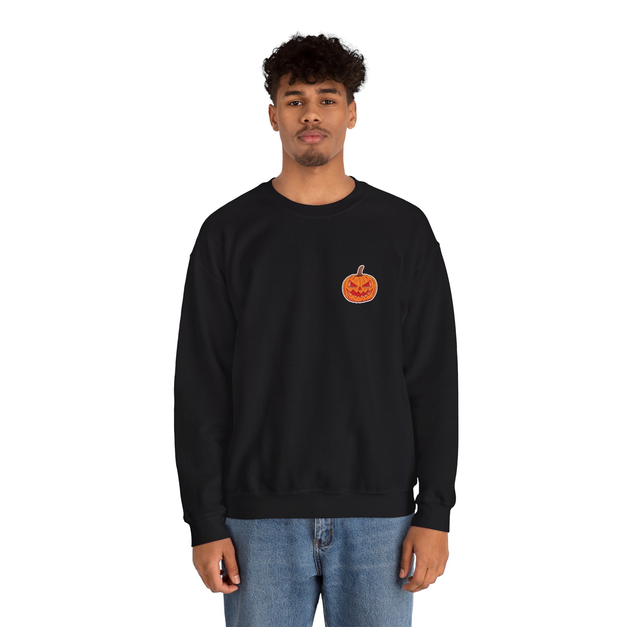Spooky Pumpkin Unisex Heavy Blend™ Crewneck Sweatshirt