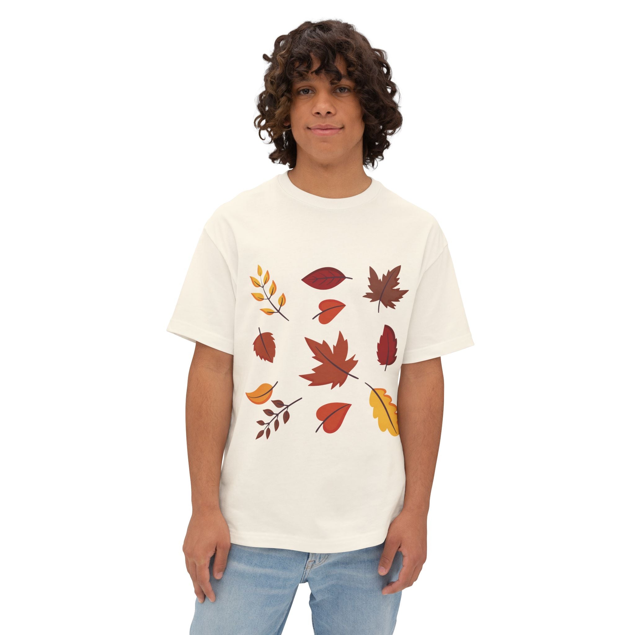 Autumn Leaves Unisex Oversized Boxy Tee