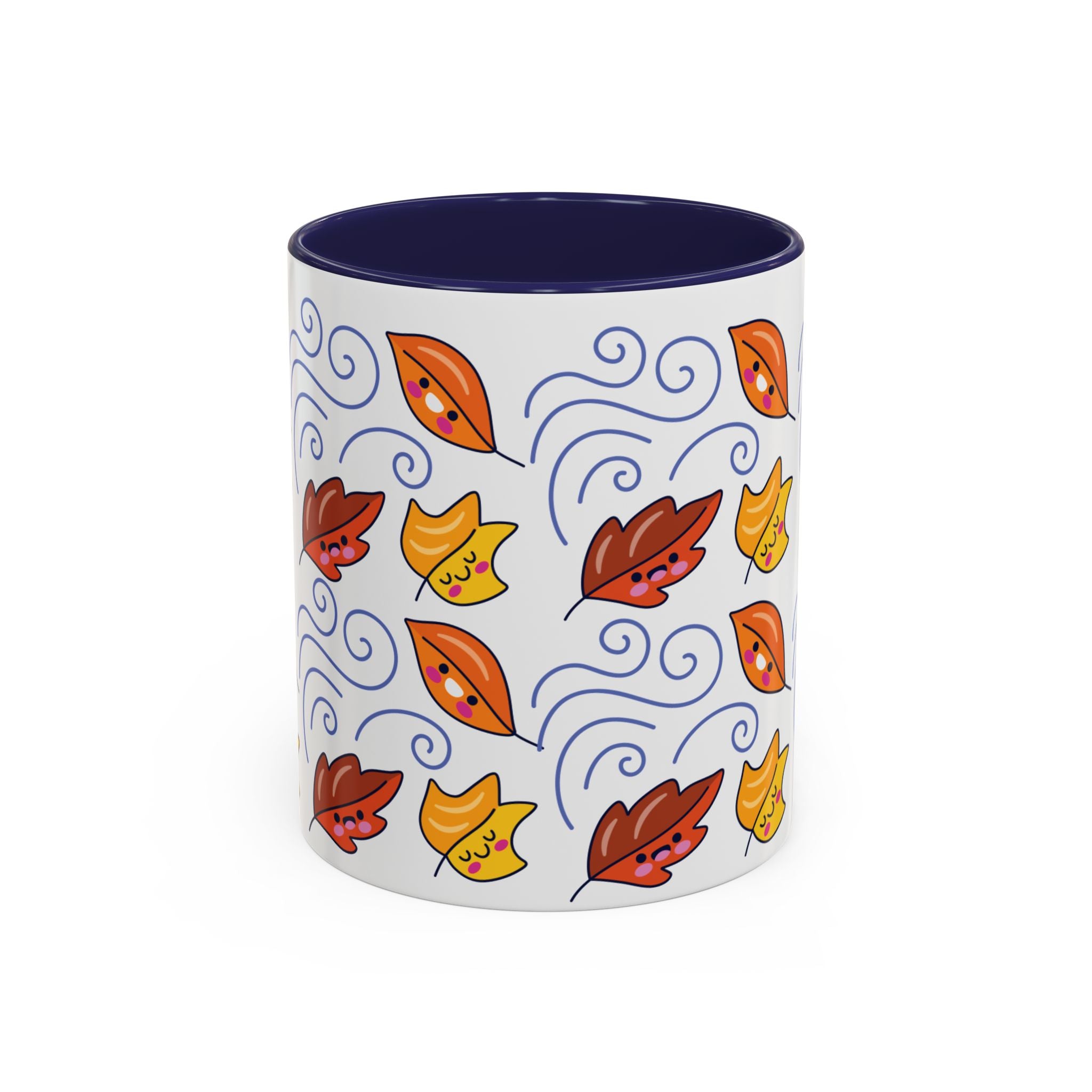 Leaves and Wind Accent Coffee Mug (11, 15oz)