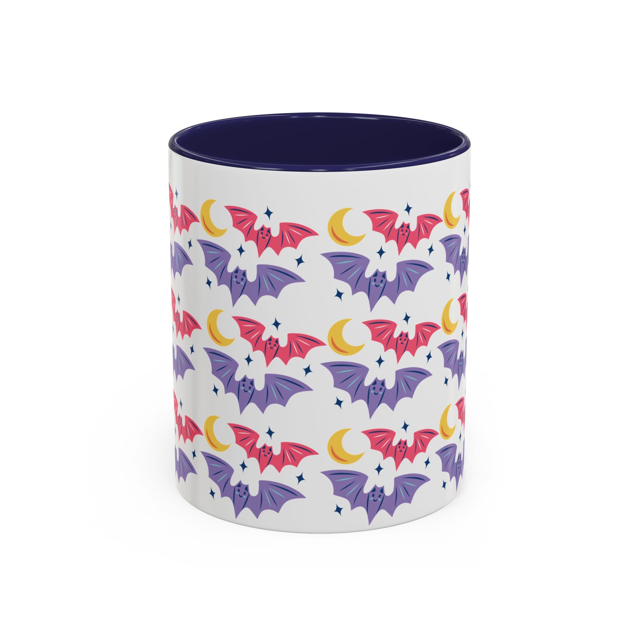 Cute Bats With Crescent Moon Accent Coffee Mug (11, 15oz)