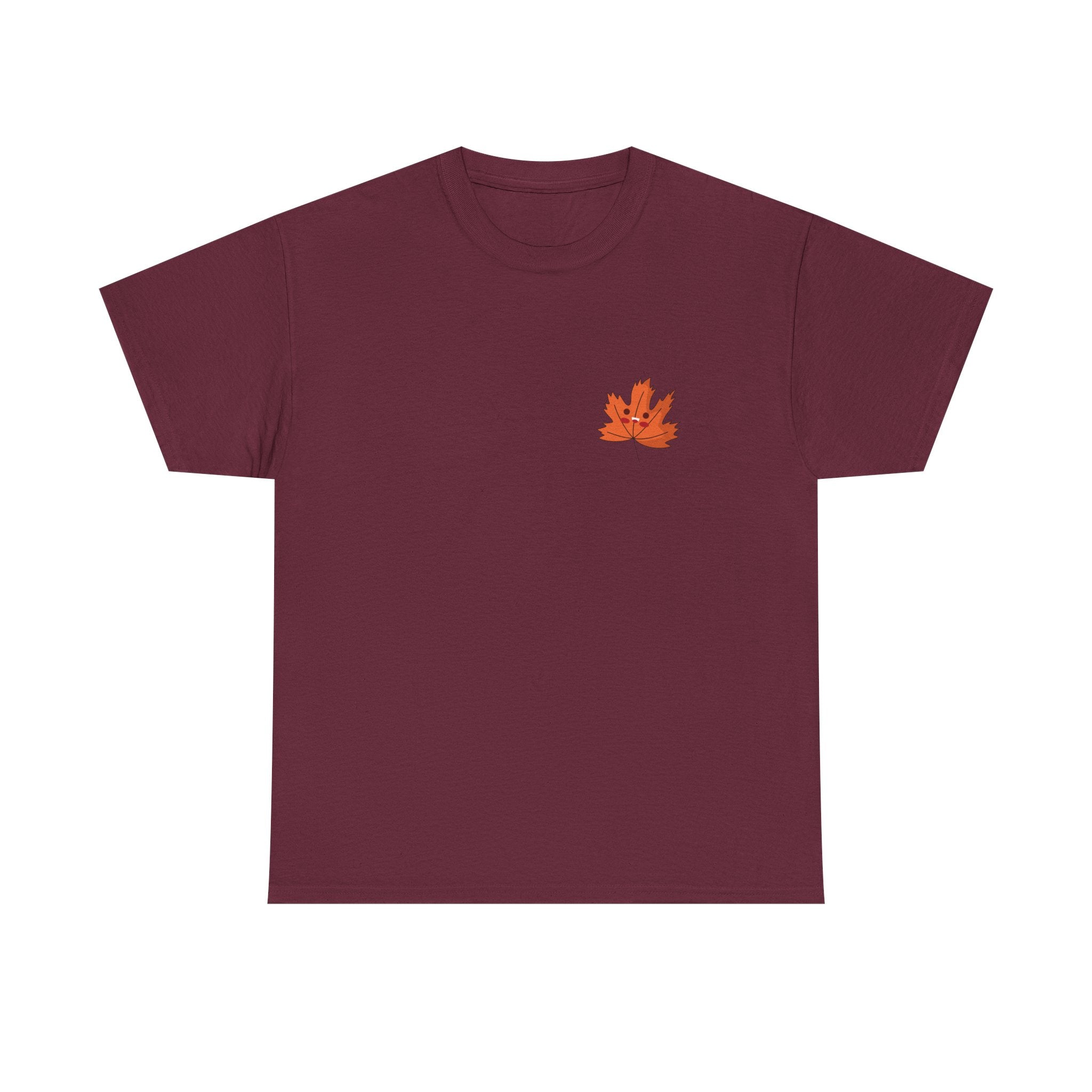 Cute Autumn Leaf Unisex Heavy Cotton Tee