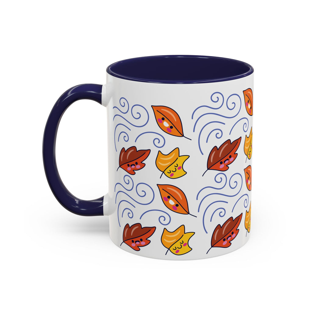 Leaves and Wind Accent Coffee Mug (11, 15oz)