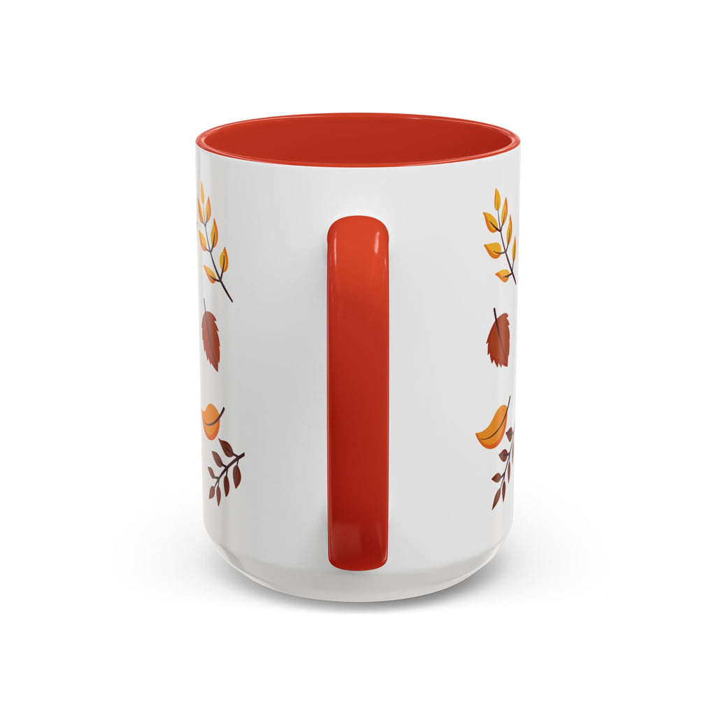 Autumn Leaves Accent Coffee Mug (11, 15oz)
