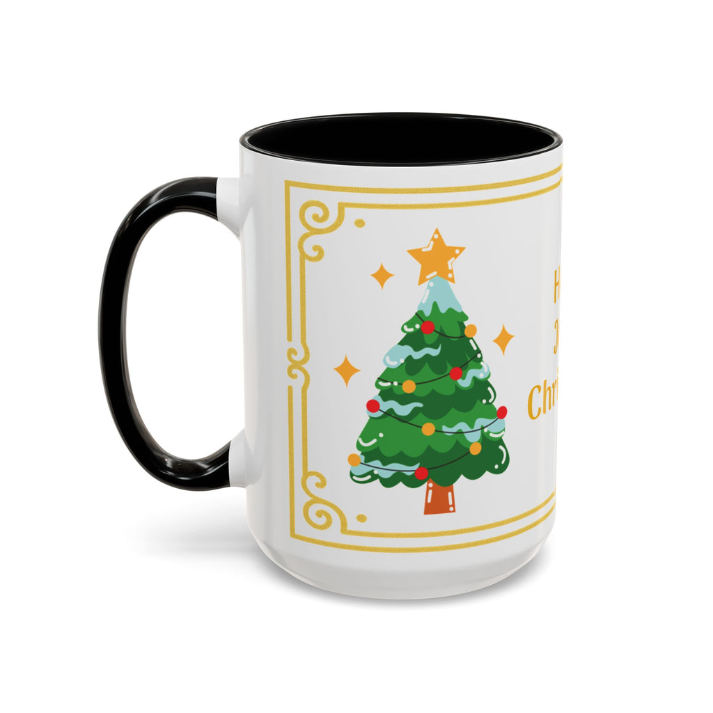 Holly Jolly Christmas Accent Coffee Mug (11/15oz)
