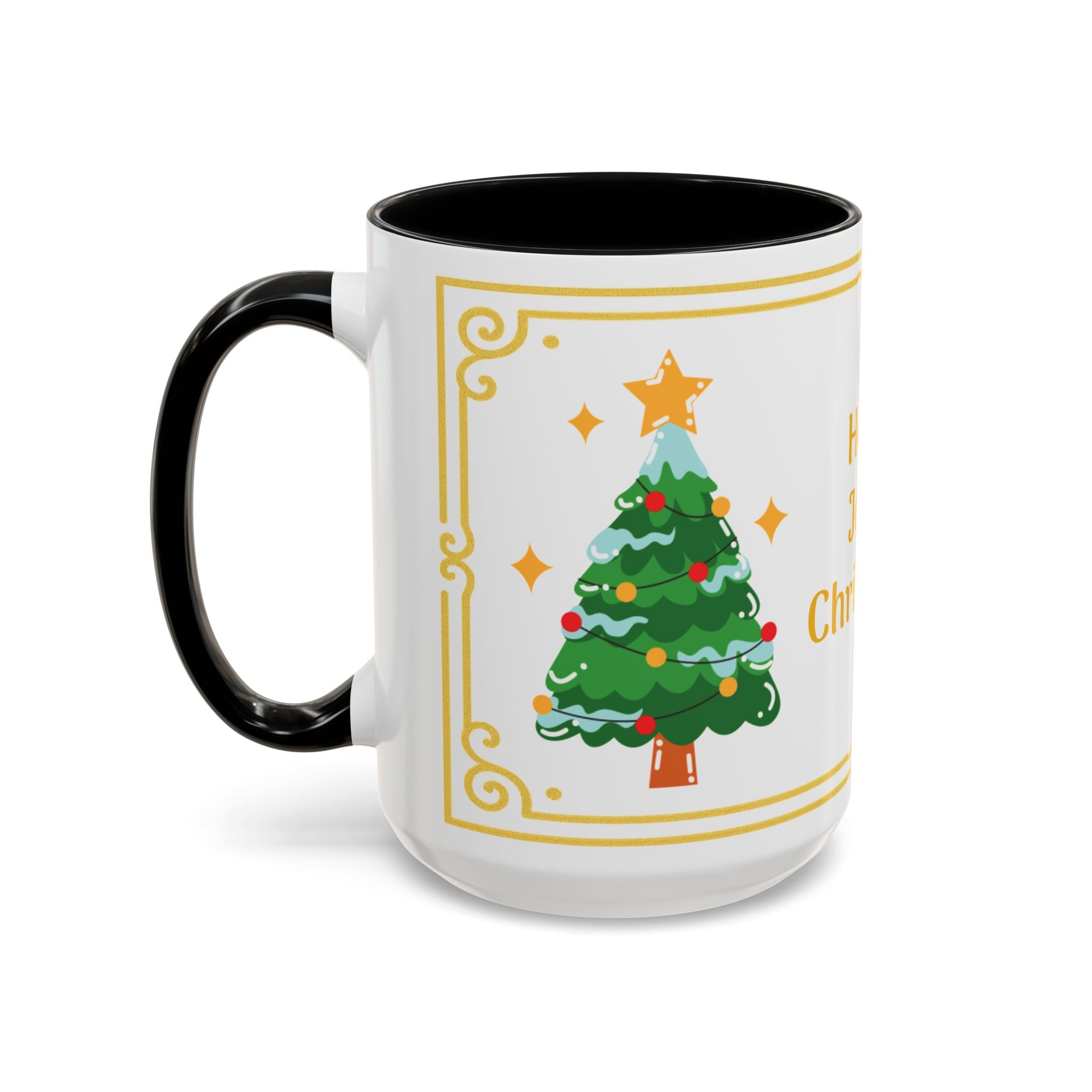 Holly Jolly Christmas Accent Coffee Mug (11/15oz)