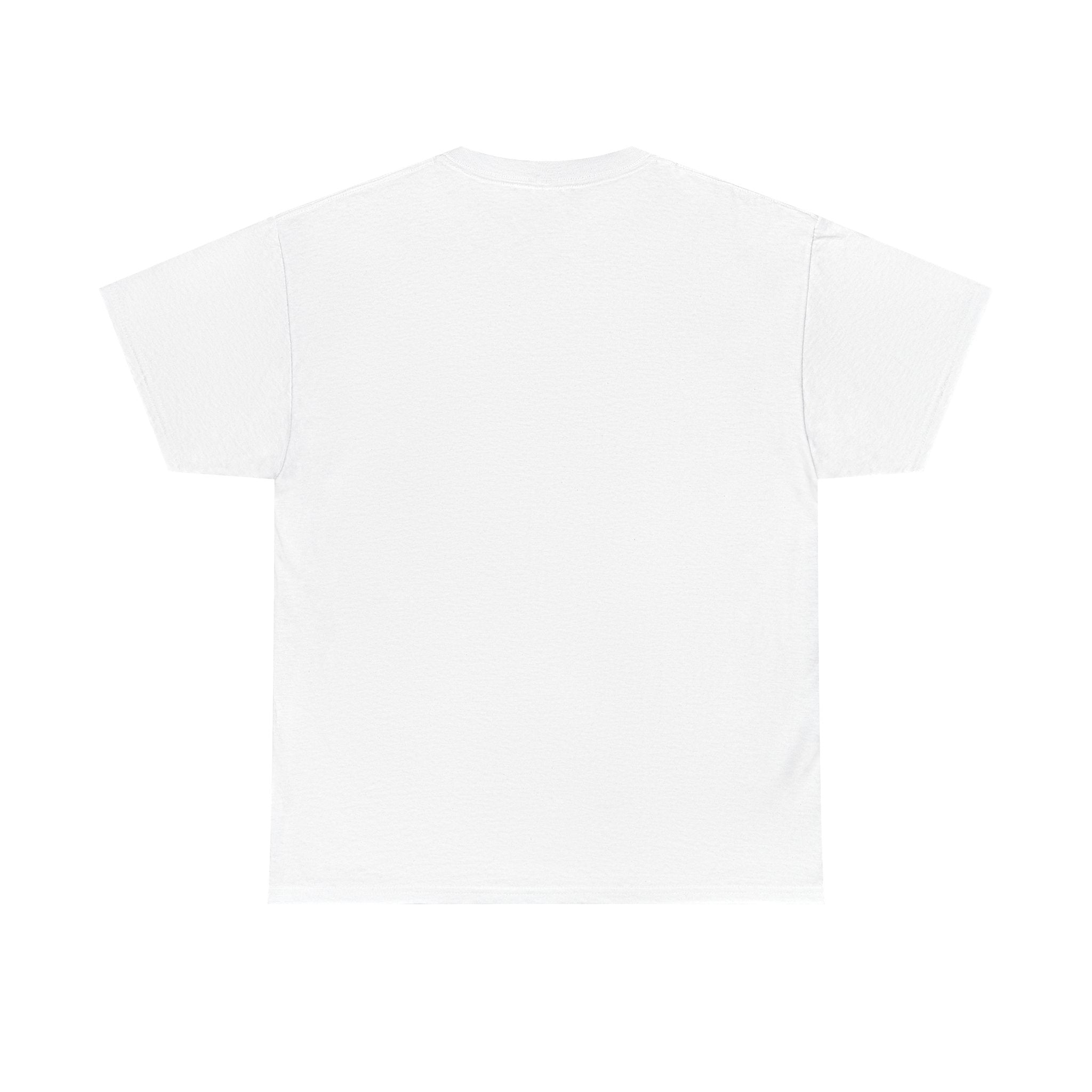 Trick or Treat Unisex Heavy Cotton Tee White & Black (Purple Letters)